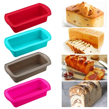 Silikon Kek Kalıbı Yuvarlak Şekil Dikdörtgen Silikon ekmek tavası Kek Yuvarlak Şekil Kalıp 12 Delik Muffin Cupcake pişirme tavaları