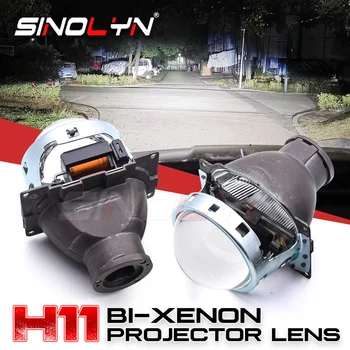 Sinolyn 3 İnç H11 HID Koito Q5 Bi Xenon Projektör Lensler araba farı ışık H8 H9 LED Lamba Lens Araba Aksesuarları Tuning