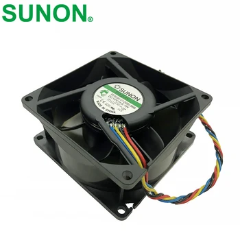 SUNON için H814N-A00 MF80381V1-D000-M99 DC 12V 6.1 W 4 telli 4 pinli konnektör 80mm 80x80x38mm Sunucu Kare Soğutma fanı