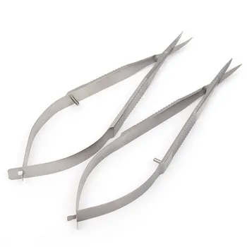 Titanyum / paslanmaz çelik Diş Makas Oftalmik Cerrahi Oftalmik Araçlar 12.5 cm kornea makas