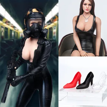 TYM135-TYM137 1/6 Ölçekli Kadın Asker Seksi Deri Elbise Bodysuit Yüksek Topuk Kristal ayakkabı Modeli Fit 12 İnç Aksiyon Figürü Vücut