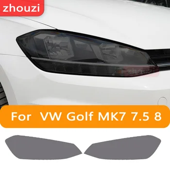 Volkswagen VW Golf 7 için MK7 2012-2019 Araba Far Tonu Füme Siyah koruyucu film Arka Lambası Vinil Şeffaf TPU Etiket