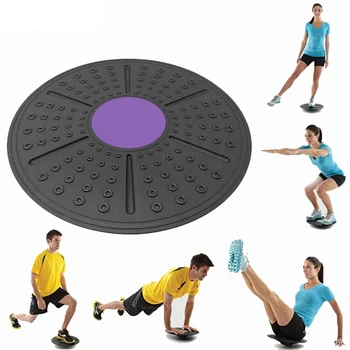 Yoga Denge Kurulu Wobble Spor Rotasyon Masaj Stabilite Disk yuvarlak Tabaklar Kurulu Spor Bel Büküm Egzersiz