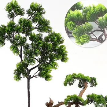 Çam ağacı Dalları Yapay plastik Pinaster Selvi güz Noel süslemeleri yeşillik çiçek düzenleme çelenk yaprak Bırakır